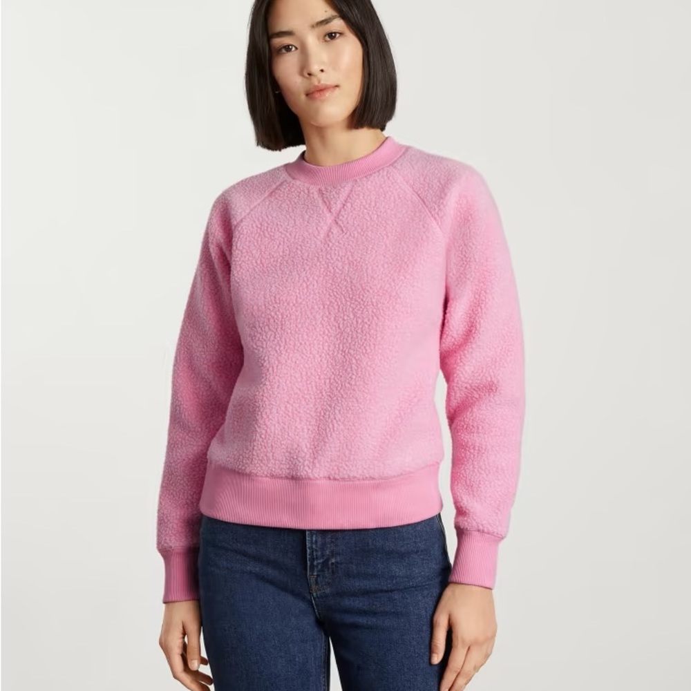 Everlane The ReNew Fleece Raglan Sweatshirt Size Medium